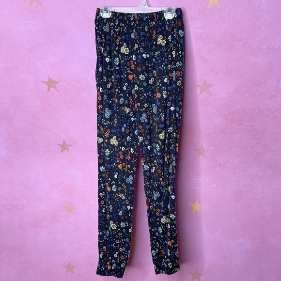 H&M Harem Pants Floral XS Comfy Relaxed - Picture 1 of 8